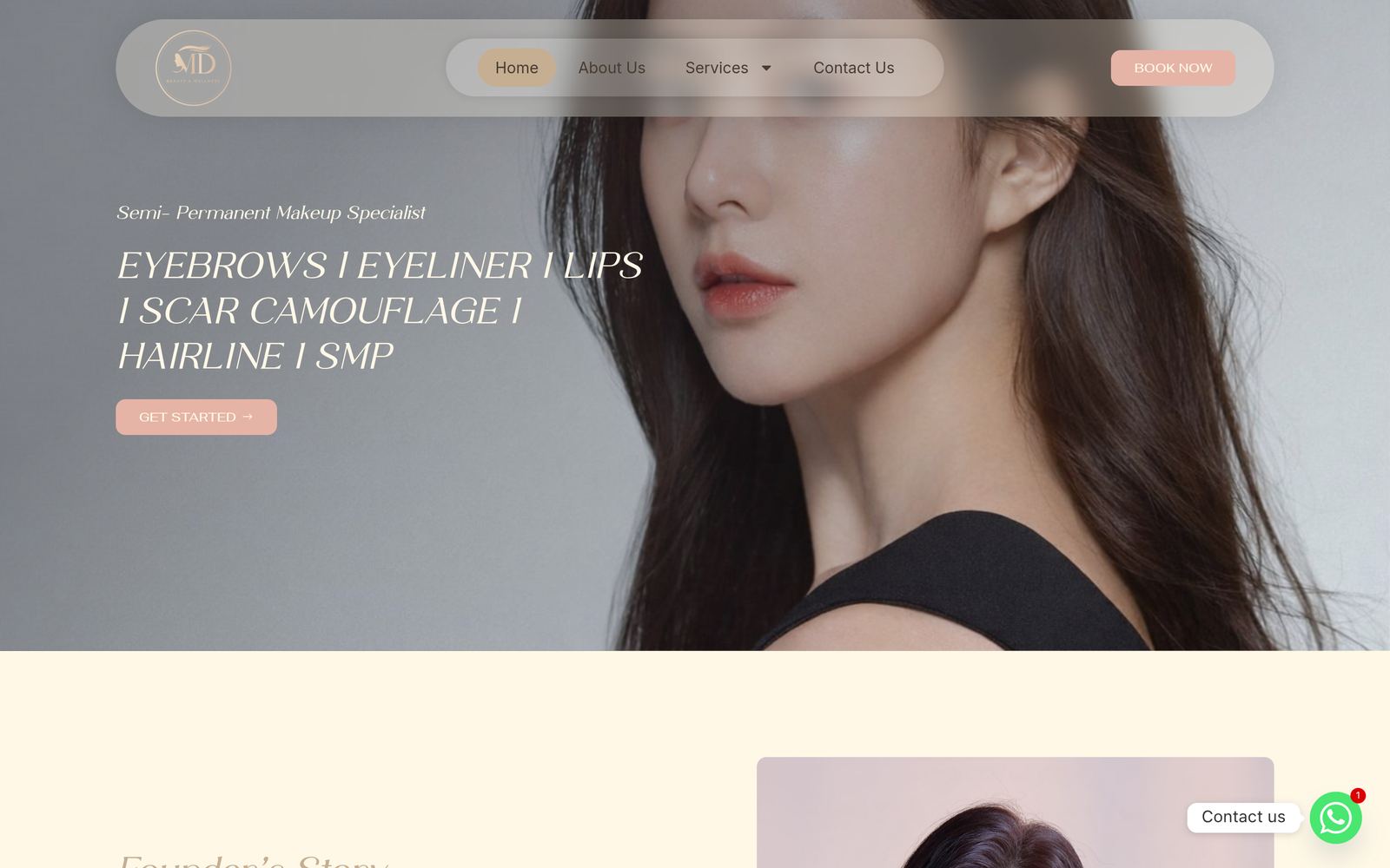MD Beauty & Wellness website